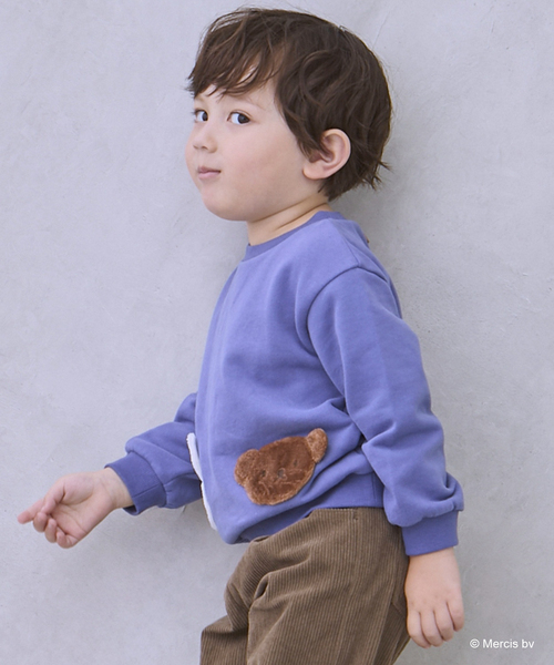 petit main（プティマイン）の「【miffy】モチーフトレーナー（スウェット・キッズ・アイボリー/ブラック/ライトピンク/ブルー・100cm/80ｃｍ/90cm/110cm/120cm/130cm）」の20枚目の写真