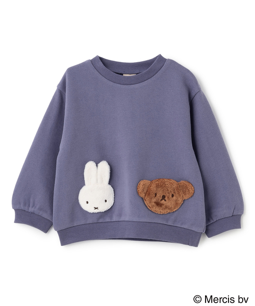 petit main（プティマイン）の「【miffy】モチーフトレーナー（スウェット・キッズ・アイボリー/ブラック/ライトピンク/ブルー・100cm/80ｃｍ/90cm/110cm/120cm/130cm）」の15枚目の写真