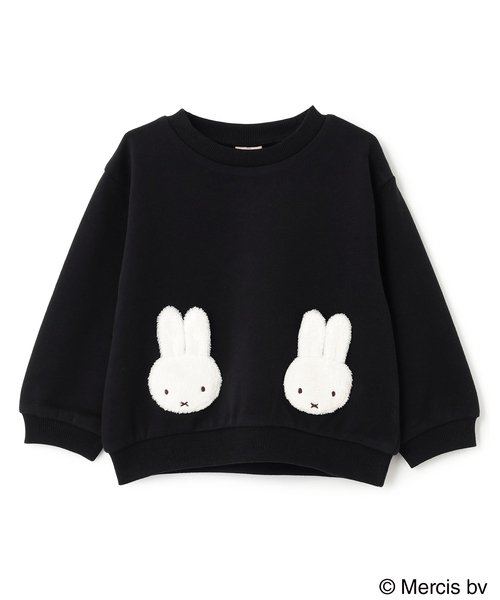 petit main（プティマイン）の「【miffy】モチーフトレーナー（スウェット・キッズ・アイボリー/ブラック/ライトピンク/ブルー・100cm/80ｃｍ/90cm/110cm/120cm/130cm）」の16枚目の写真