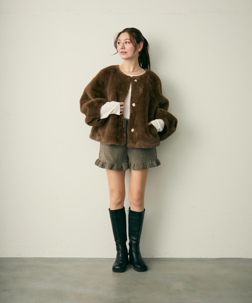 Lunea（ルネア）の「ボリュームファーブルゾン（ブルゾン）」 - WEAR