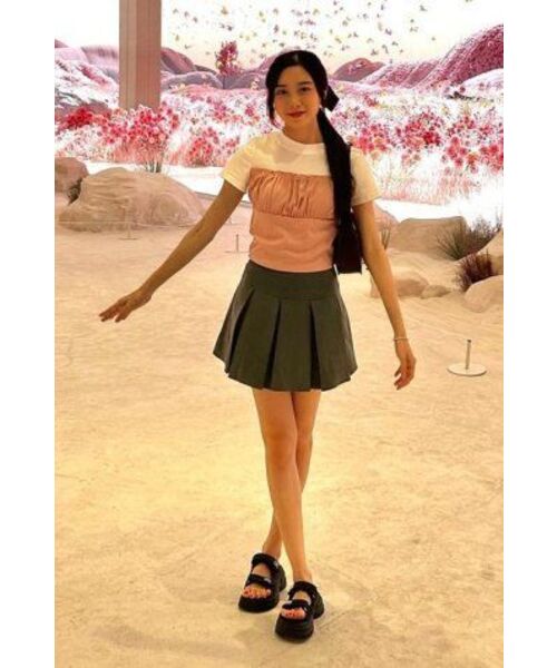ZEROPLANET（ゼロプラネット）の「ララリボンシャーリングトップス[PINK]（Tシャツ/カットソー・レディース・その他・MEDIUM/SMALL）」の5枚目の写真