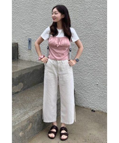 ZEROPLANET（ゼロプラネット）の「ララリボンシャーリングトップス[PINK]（Tシャツ/カットソー・レディース・その他・MEDIUM/SMALL）」の9枚目の写真