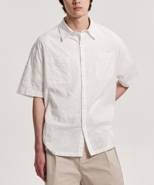 CONNECT KINLOCH(コネクトキンロック)の「マルチプレイド 半袖シャツ (ホワイト)(シャツ/ブラウス・メンズ・その他・MEDIUM/LARGE/X-LARGE)」の10枚目の写真