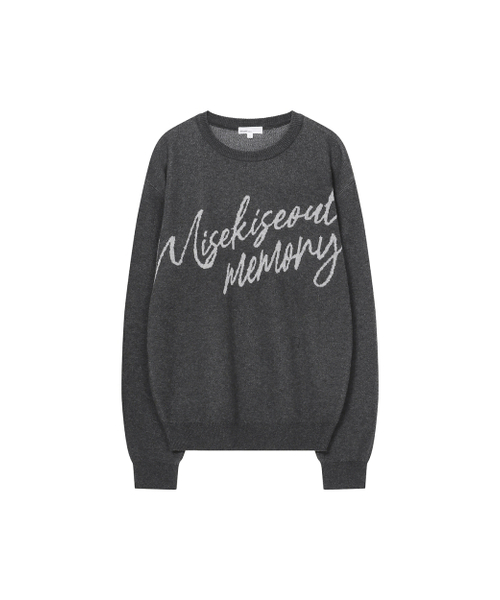 Miseki SEOUL(ミセキソウル)の「Misekiseoul memory graphic knit CHARCOAL(ニット/セーター・レディース・その他・1/2)」の2枚目の写真