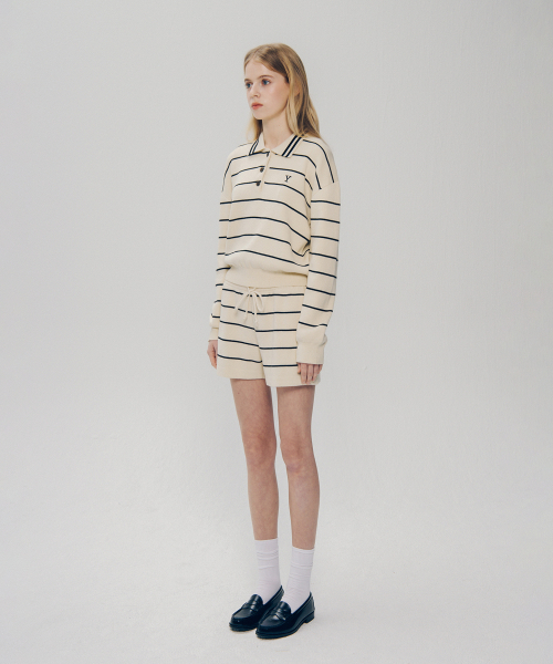 YALE(イェール)の「ウィメンズ Yロゴストライプポロニット_アイボリー(ニット/セーター・レディース・その他・SMALL/MEDIUM)」の12枚目の写真