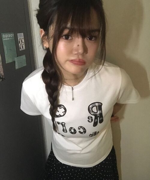 SLOW RECORD HOUSE（スローレコードハウス）の「タイポプレイレコードTシャツ_ホワイト（Tシャツ/カットソー・レディース・その他・LARGE/MEDIUM/SMALL）」の9枚目の写真