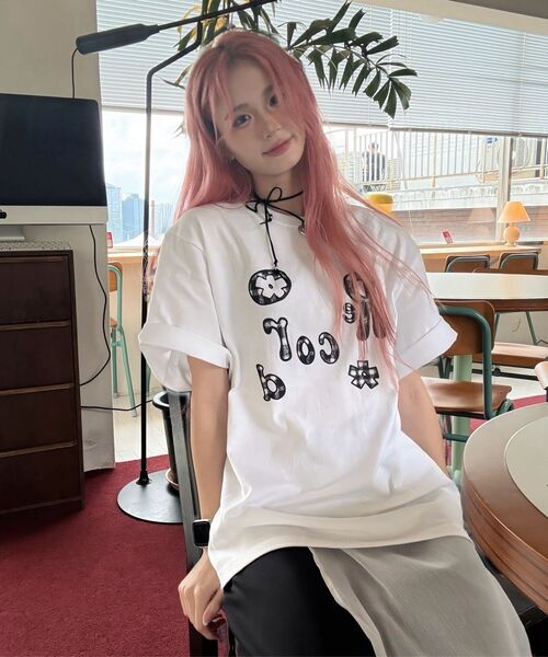 SLOW RECORD HOUSE（スローレコードハウス）の「タイポプレイレコードTシャツ_ホワイト（Tシャツ/カットソー・レディース・その他・LARGE/MEDIUM/SMALL）」の11枚目の写真