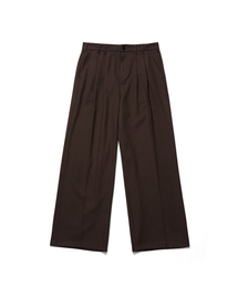OGARP（オガープ）の「Two Tuck Wide Pants Brown（スラックス）」