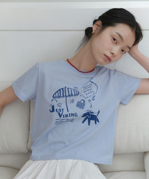PIKNIC DOG T-SHIRT_SKY BLUE