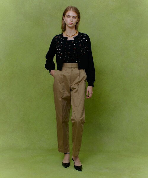 LOULOU WILLOUGHBY（ルルウィルビー）の「【LOULOU WILLOUGHBY】CHERRYビジューカーディガン（カーディガン/ボレロ・レディース・ブラック/サックスブルー/オフホワイト・2）」の22枚目の写真