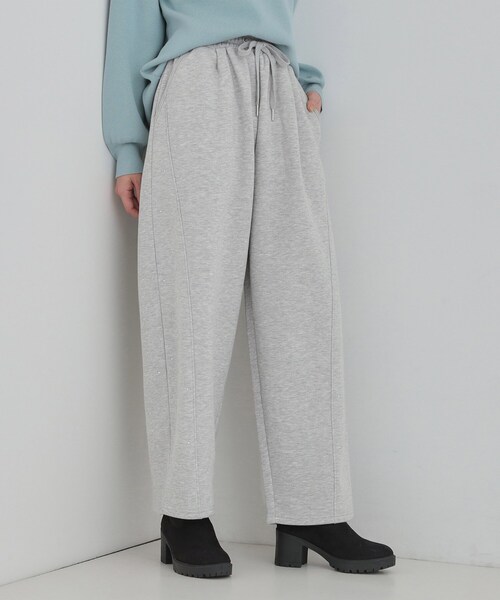 セール】【洗濯機可/あったか/S-LL】裏起毛ストーン付き スウェット