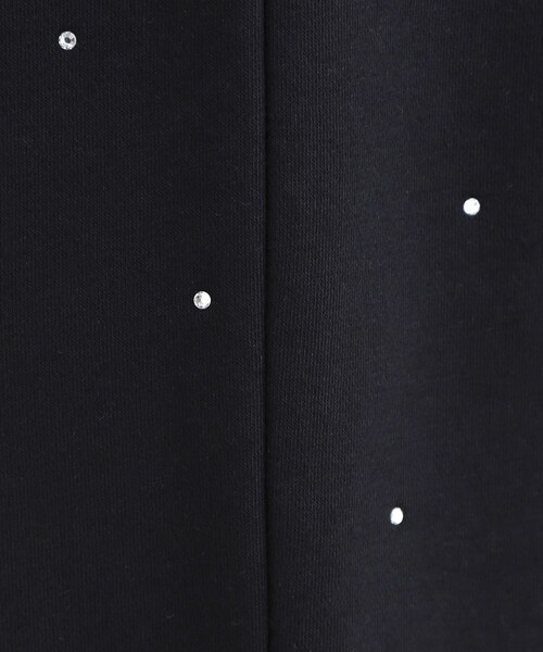 Cutie Blonde（キューティーブロンド）の「【洗濯機可/あったか/S-LL】裏起毛ストーン付き スウェットカーブパンツ（その他パンツ・レディース・ライトグレー/ブラック・04/03/02/01）」の6枚目の写真