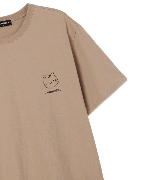 VANNWORKS(バンワークス)の「ヤオンイオーバーサイズ半袖Tシャツ (VNDTS214) ベージュ(Tシャツ/カットソー・レディース・その他・LARGE/MEDIUM)」の4枚目の写真