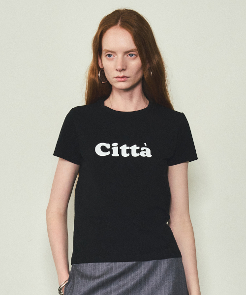CITTA(シータ)の「シグネチャーロゴ半袖Tシャツ_CTT332(ブラック)(Tシャツ/カットソー・レディース・ブラック・FREE)」の3枚目の写真