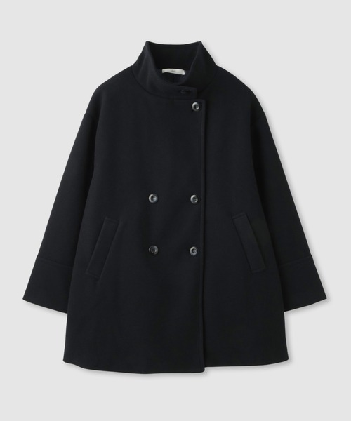 セール】Idnes スタンドカラー 3WAY ダブルボタン ミドルコート