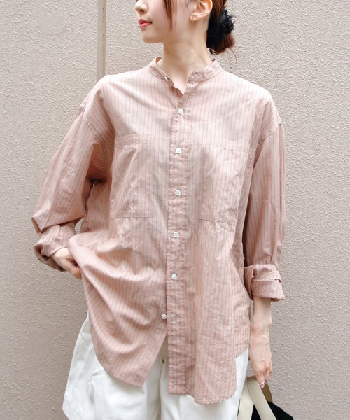 THE SHINZONE/シンゾーン スタンドカラーダディシャツ STAND COLLAR