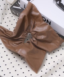 Peony（ピオニー）の「【Peony/ピオニー】/合皮スクエアシュシュ（シュシュ）」