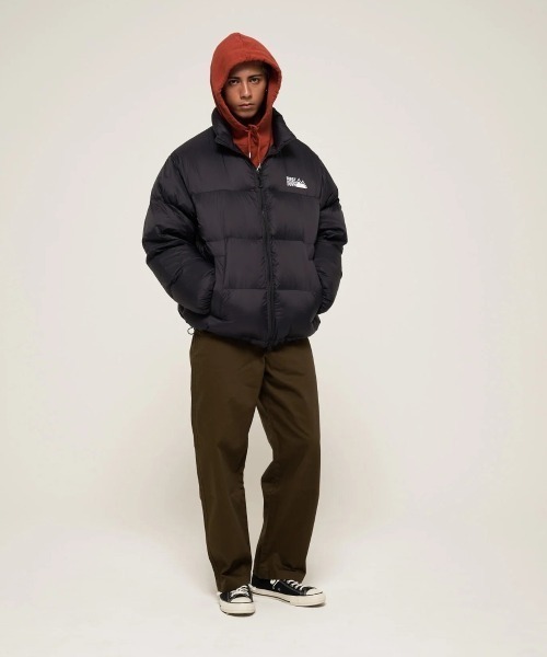 FIRST DOWN(ファーストダウン)の「FIRST DOWN LIGHT BUBBLE DOWN JKT(ファーストダウン ライトバブルダウンジャケット)(ダウンジャケット/コート・メンズ・パープル/グレー/ブラック・MEDIUM/X-LARGE/LARGE)」の8枚目の写真