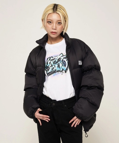 FIRST DOWN(ファーストダウン)の「FIRST DOWN LIGHT BUBBLE DOWN JKT(ファーストダウン ライトバブルダウンジャケット)(ダウンジャケット/コート・メンズ・パープル/グレー/ブラック・MEDIUM/X-LARGE/LARGE)」の9枚目の写真