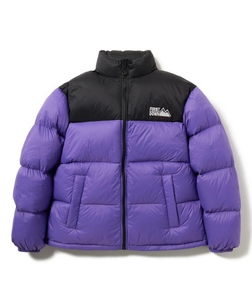 FIRST DOWN(ファーストダウン)の「FIRST DOWN LIGHT BUBBLE DOWN JKT(ファーストダウン ライトバブルダウンジャケット)(ダウンジャケット/コート・メンズ・パープル/グレー/ブラック・MEDIUM/X-LARGE/LARGE)」の16枚目の写真