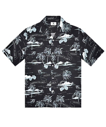 THESHIRTHOUSE（ザシャツハウス）の「Hawaiian Shirt Sunset Island - Black（シャツ/ブラウス）」