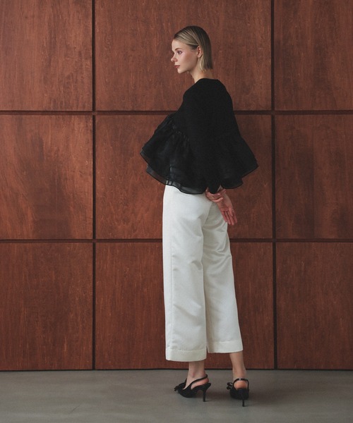 MERAKI(メラキ)の「アシンメトリーレーストップス(その他トップス・レディース・ホワイト/ブラック・FREE)」の10枚目の写真