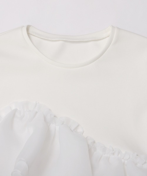 MERAKI(メラキ)の「アシンメトリーレーストップス(その他トップス・レディース・ホワイト/ブラック・FREE)」の15枚目の写真