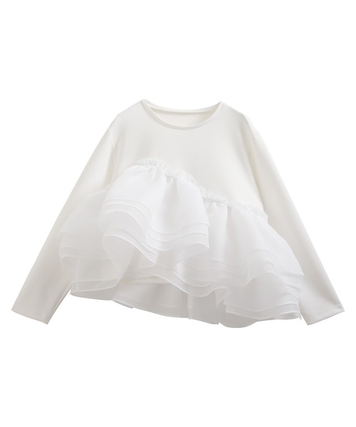 MERAKI(メラキ)の「アシンメトリーレーストップス(その他トップス・レディース・ホワイト/ブラック・FREE)」の22枚目の写真