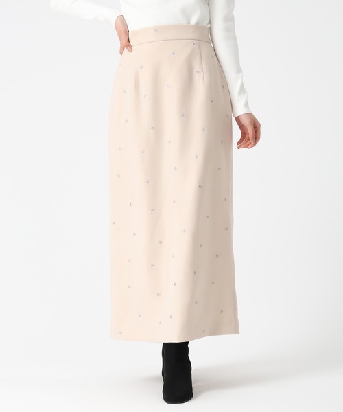 31 Sons de mode(トランテアン ソン ドゥ モード)の「2025秋冬新作 刺繍タイトスカート(スカート・レディース・ブルー/ブラウン/ベージュ・S/M)」の20枚目の写真