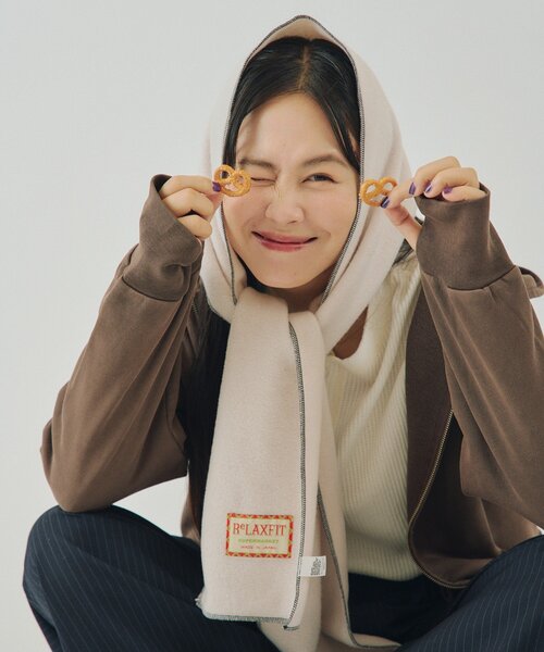 WHIMSIC(ウィムジック)の「【UNISEX/2サイズ展開】ピグメントダイ スタッズスウェット ジップパーカー(パーカー・レディース・ブラウン/チャコールグレー・1/2)」の13枚目の写真