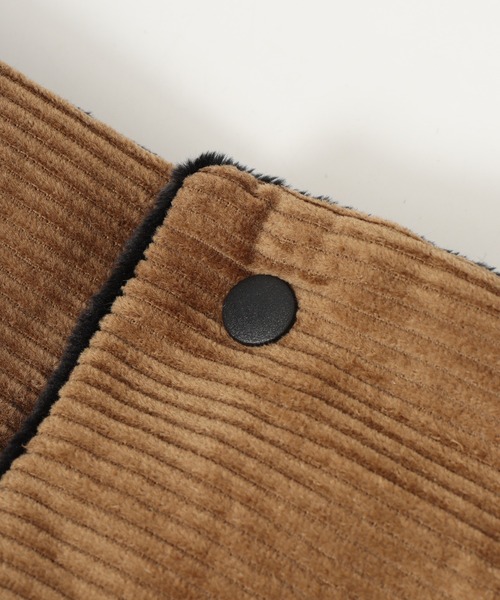 UNIVERSAL OVERALL（ユニバーサルオーバーオール）の「UNIVERSAL OVERALL 2AWY コーデュロイ 中綿 ネックウォーマー マフラー 男女兼用（ネックウォーマー/スヌード・メンズ・ブラック/ブラウン・FREE）」の17枚目の写真