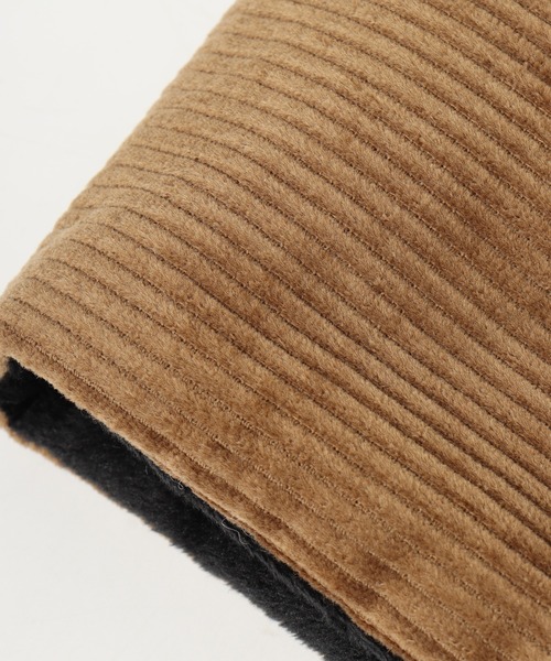 UNIVERSAL OVERALL（ユニバーサルオーバーオール）の「UNIVERSAL OVERALL 2AWY コーデュロイ 中綿 ネックウォーマー マフラー 男女兼用（ネックウォーマー/スヌード・メンズ・ブラック/ブラウン・FREE）」の18枚目の写真