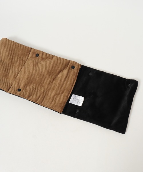 UNIVERSAL OVERALL（ユニバーサルオーバーオール）の「UNIVERSAL OVERALL 2AWY コーデュロイ 中綿 ネックウォーマー マフラー 男女兼用（ネックウォーマー/スヌード・メンズ・ブラック/ブラウン・FREE）」の22枚目の写真