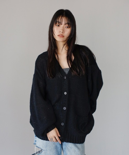 cord embroidery knit cardigan / コード刺繍カーディガン
