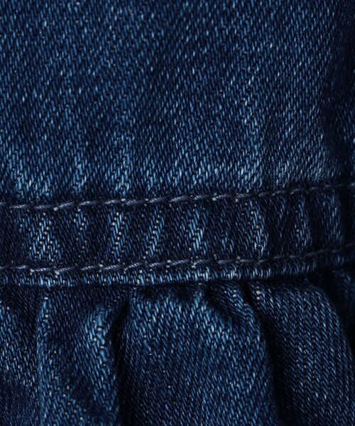 Rie Miller(リエミラー)の「【RM denim】裾フリルショート丈Gジャン(ブルゾン・レディース・インディゴブルー・FREE)」の2枚目の写真