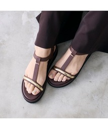 柔らか厚底ストラップサンダル