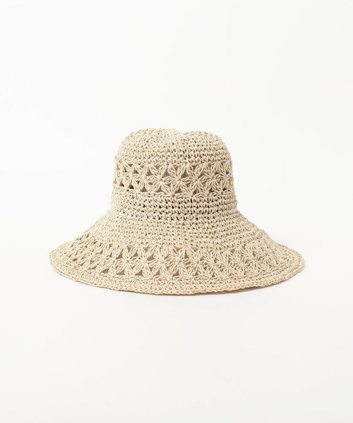 BEAMS HEART(ビームスハート)の「ペーパー スカシ ハット(ハット・レディース・ナチュラル/ベージュ/グレー・ONE SIZE)」の12枚目の写真