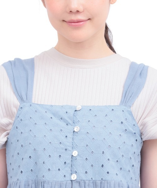 チチカカ（チチカカ）の「Orale! コットンボイルワンピース（ワンピース・レディース・ブラック/ブルー/ナチュラル・FREE）」の12枚目の写真