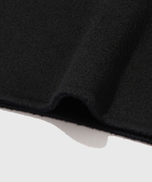 ADAM ET ROPE'（アダムエロペ）の「カシミヤ ダブルフェイス セミダブルコート / マフラー付き（ステンカラーコート・メンズ・ブラック・L/M）」の19枚目の写真