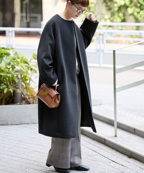 セール】《追加》S160ビーバーノーカラーコート（ノーカラーコート