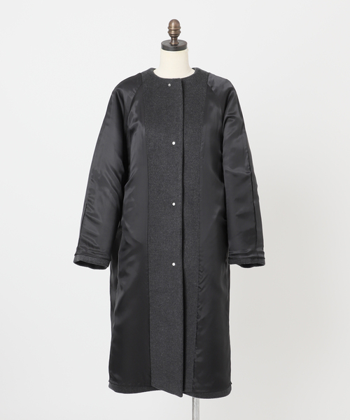 セール】《追加》S160ビーバーノーカラーコート（ノーカラーコート