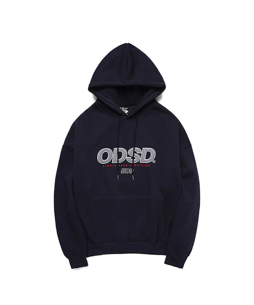 ODD STUDIO（オッドスタジオ）の「ODSDロゴアップリケフード - 8COLOR（パーカー・レディース・ライトグレー/ブラック/パープル/ネイビー/ブラウン/グレー/ブルー/バーガンディー・FREE/1(M)/2(L)）」の5枚目の写真