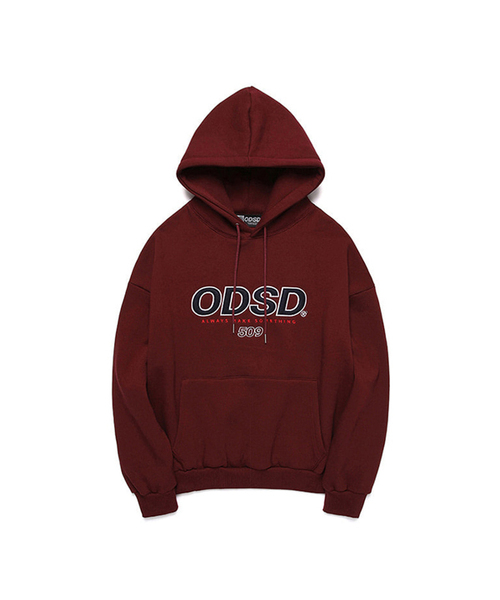 ODD STUDIO（オッドスタジオ）の「ODSDロゴアップリケフード - 8COLOR（パーカー・レディース・ライトグレー/ブラック/パープル/ネイビー/ブラウン/グレー/ブルー/バーガンディー・FREE/1(M)/2(L)）」の8枚目の写真