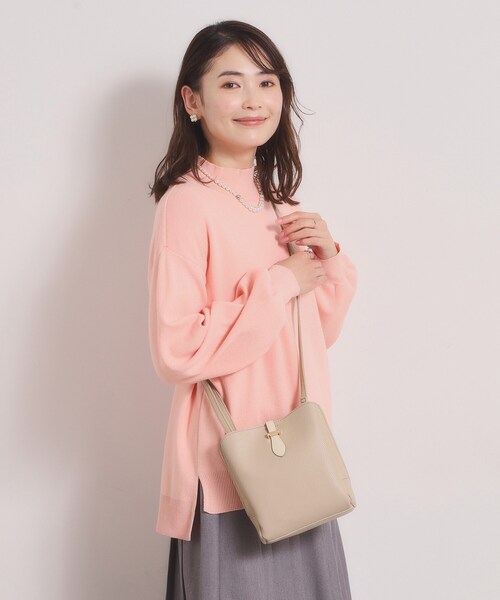 ITS'DEMO（イッツデモ）の「ベルト三層ミニショルダー（ショルダーバッグ・レディース・ブラック/ブロンズ/グレー/ライトベージュ・00）」の18枚目の写真