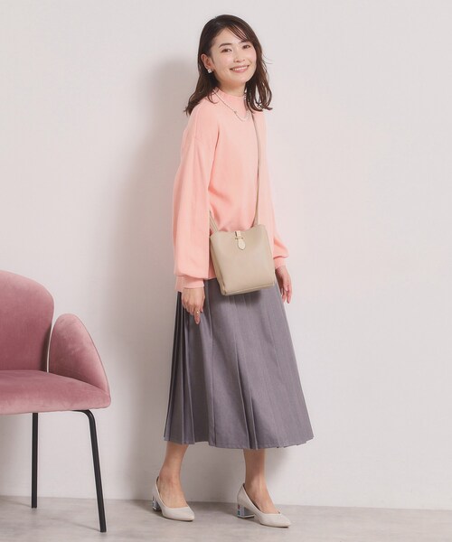 ITS'DEMO（イッツデモ）の「ベルト三層ミニショルダー（ショルダーバッグ・レディース・ブラック/ブロンズ/グレー/ライトベージュ・00）」の19枚目の写真