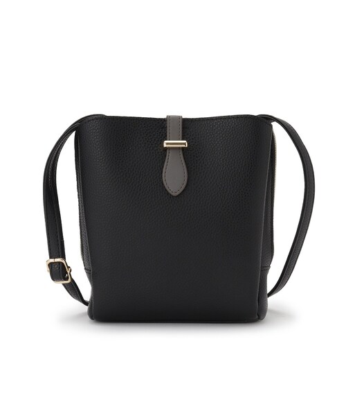 ITS'DEMO（イッツデモ）の「ベルト三層ミニショルダー（ショルダーバッグ・レディース・ブラック/ブロンズ/グレー/ライトベージュ・00）」の11枚目の写真