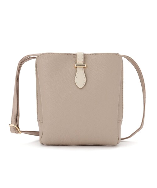 ITS'DEMO（イッツデモ）の「ベルト三層ミニショルダー（ショルダーバッグ・レディース・ブラック/ブロンズ/グレー/ライトベージュ・00）」の12枚目の写真