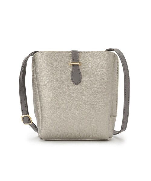 ITS'DEMO（イッツデモ）の「ベルト三層ミニショルダー（ショルダーバッグ・レディース・ブラック/ブロンズ/グレー/ライトベージュ・00）」の13枚目の写真