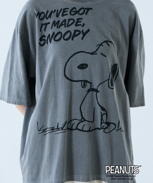 Johnbull（ジョンブル）の「【JOHNBULL/ジョンブル】PEANUTS プリントTシャツ / スヌーピー / 半袖（Tシャツ/カットソー・レディース・ホワイト系その他/ホワイト系その他3/ブラック系その他/ホワイト系その他2/ブラック系その他3/ブラック系その他2・フリー）」の14枚目の写真