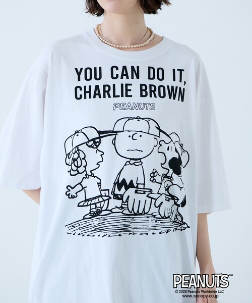 Johnbull（ジョンブル）の「【JOHNBULL/ジョンブル】PEANUTS プリントTシャツ / スヌーピー / 半袖（Tシャツ/カットソー・レディース・ホワイト系その他/ホワイト系その他3/ブラック系その他/ホワイト系その他2/ブラック系その他3/ブラック系その他2・フリー）」の17枚目の写真